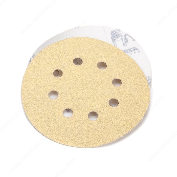 Bulldog Gold Discs - Mirka, Grit Texture Very Fine, Grit 220, Ventilation Holes 8 Holes