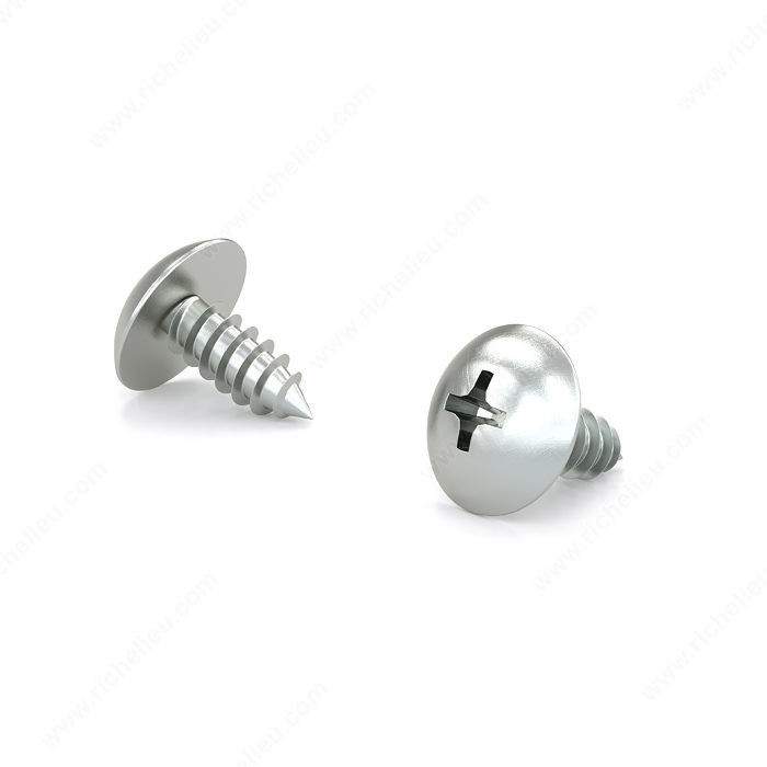 Metal Screw for Slides, Truss Head, Phillips Drive, Self-Tapping Thread, Type A Point, Screws for slides and small hardware, Finish Zinc