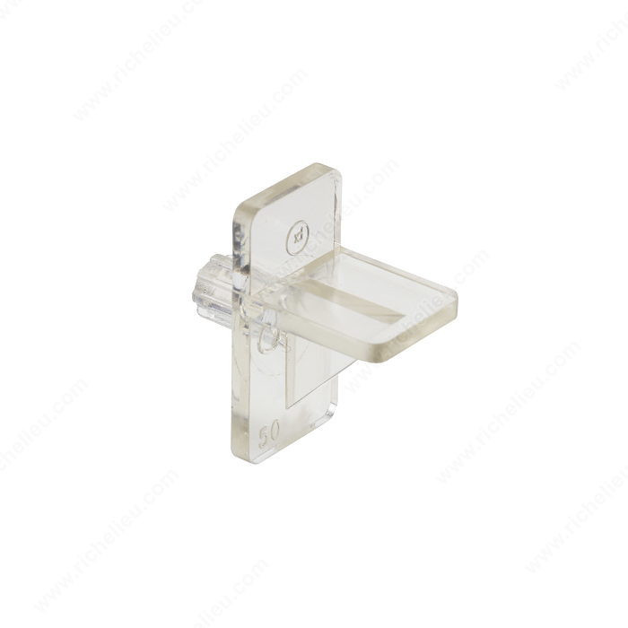 Plastic Shelf Pin, Drilling Diameter 1/4 in, Finish Clear