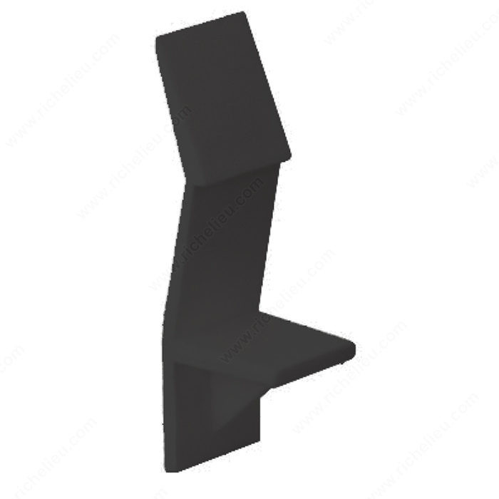 Locking Plastic Pin, Drilling Diameter 5 mm, Shelf Thickness 5/8 in, Material Polypropylene, Finish Black