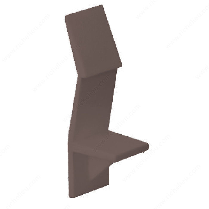 Locking Plastic Pin, Drilling Diameter 5 mm, Shelf Thickness 5/8 in, Material Polypropylene, Finish Brown