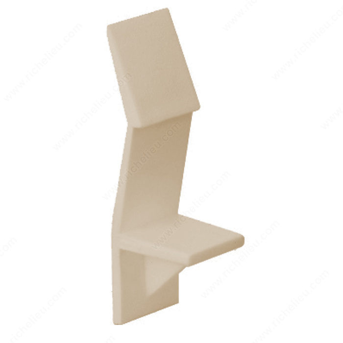 Locking Plastic Pin, Drilling Diameter 5 mm, Shelf Thickness 3/4 in, Material Polypropylene, Finish Almond