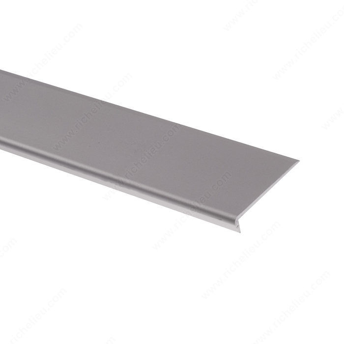 L-Channel, Height - Overall Dimensions 15/16 in, Width 7/8 in, Color/ Finish Polished Aluminum, Material Aluminum