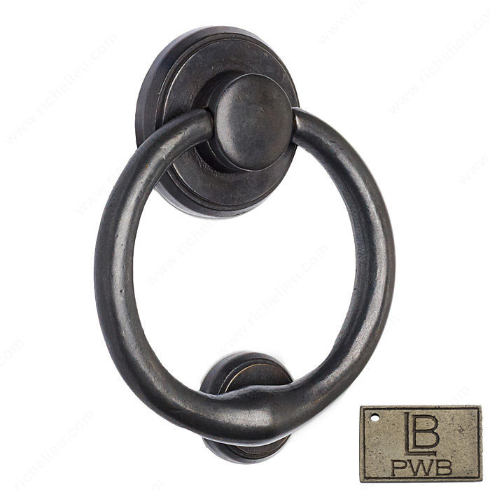 Arch Door Knocker - Montana, Finish Pewter Bronze