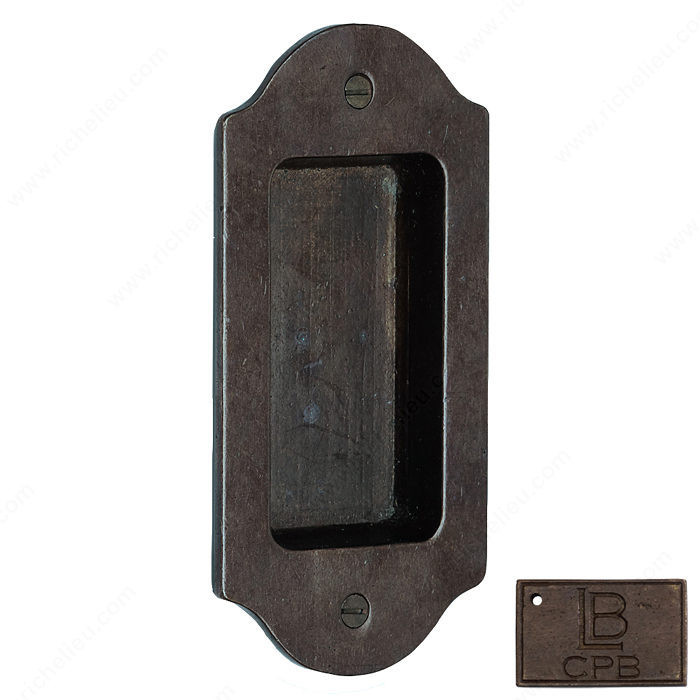 Arched Flush Pull - Montana, Finish Copper Bronze