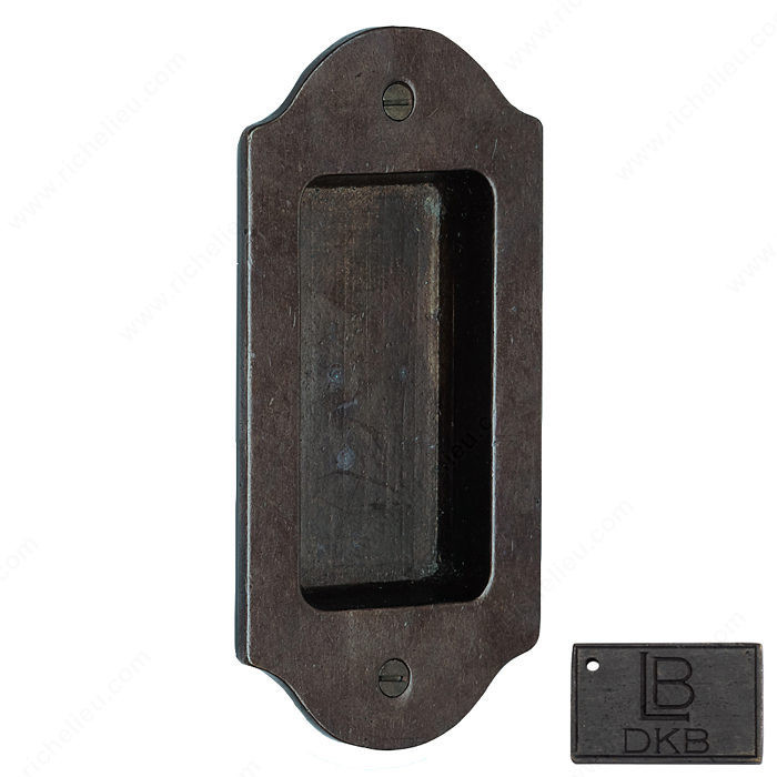 Arched Flush Pull - Montana, Finish Dark Bronze