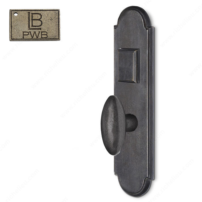Left Mortise Escutcheon Entry, Knob K1/K1, 2.75 - Montana, Finish Pewter Bronze