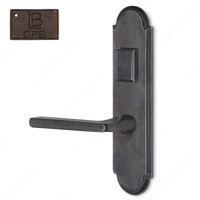 Left Hand Reverse Mortise Escutcheon Entry, Lever L2/L2, 2.50 - Montana, Finish Copper Bronze
