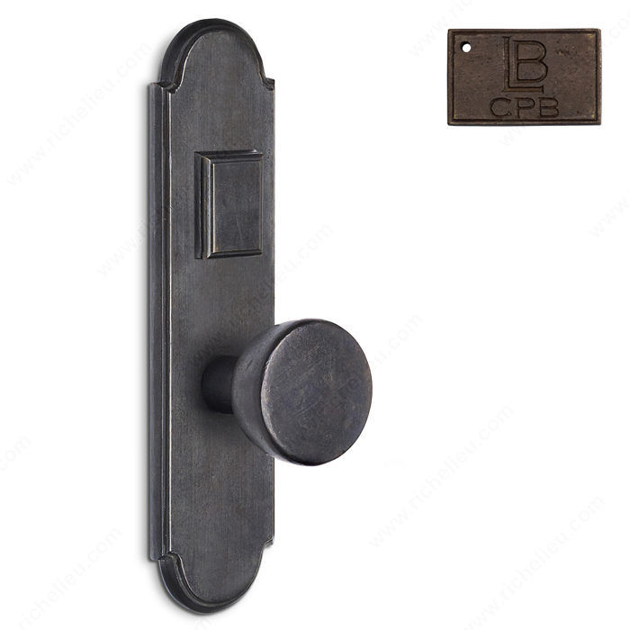 Right Mortise Escutcheon Entry, Knob K2/K2, 2.50 - Montana, Finish Copper Bronze