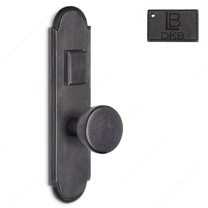 Right Mortise Escutcheon Entry, Knob K2/K2, 2.50 - Montana, Finish Dark Bronze
