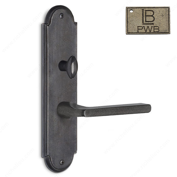 Right Mortise Escutcheon Entry, Lever L2/L2, 2.50 - Montana, Finish Pewter Bronze