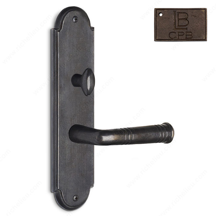 Right Mortise Escutcheon Entry, Lever L3/L3, 2.50 - Montana, Finish Copper Bronze