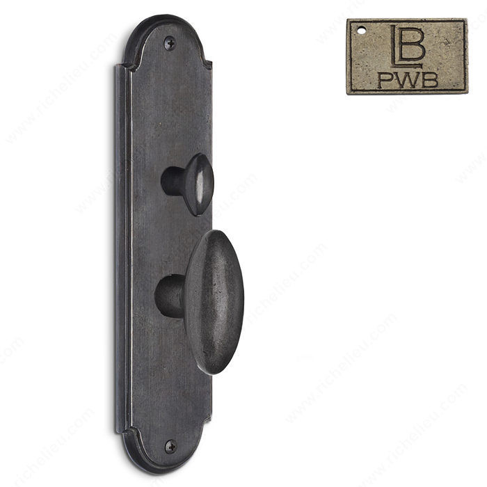 Right Mortise Escutcheon Entry, Knob K1/K1, 2.75 - Montana, Finish Pewter Bronze
