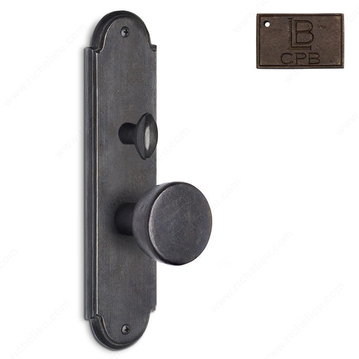 Right Mortise Escutcheon Entry, Knob K2/K2, 2.75 - Montana, Finish Copper Bronze