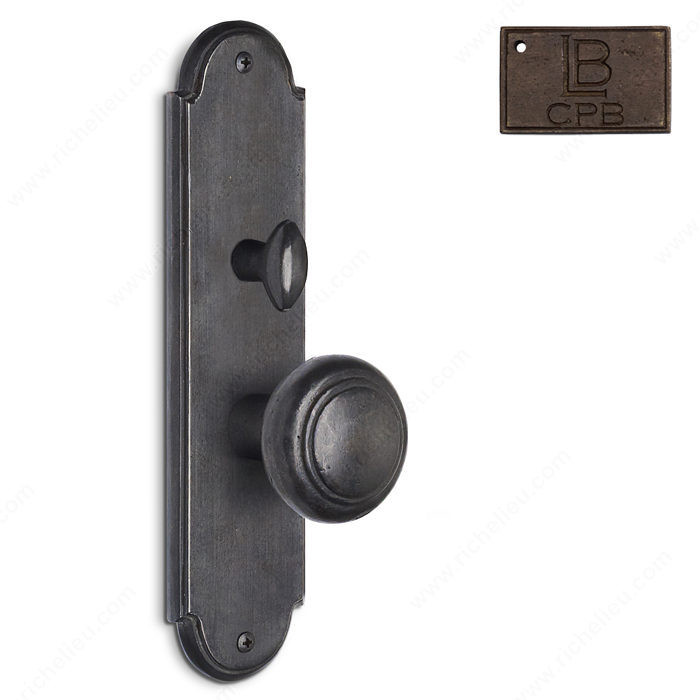 Right Mortise Escutcheon Entry, Knob K3/K3, 2.75 - Montana, Finish Copper Bronze