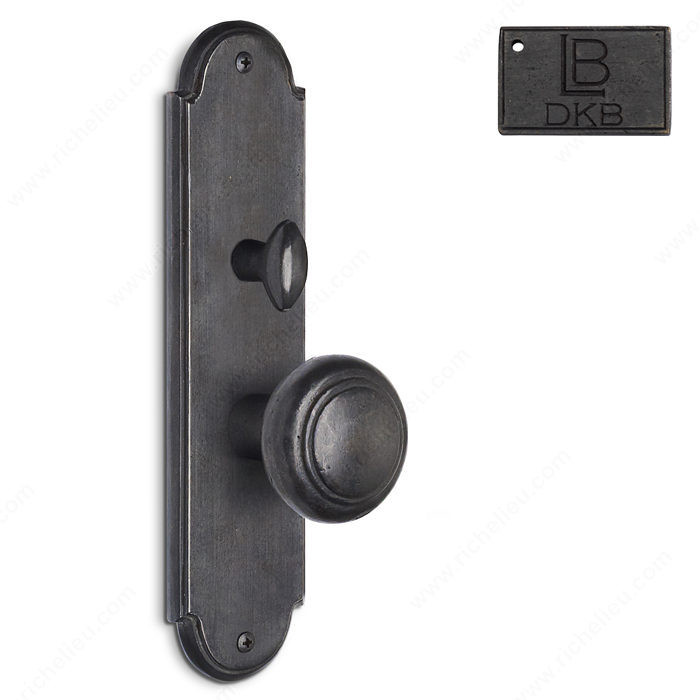 Mortise Escutcheon Full Dummy, Knob K3/K3 - Montana, Finish Dark Bronze