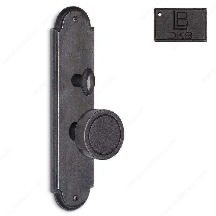 Mortise Escutcheon Full Dummy, Knob K4/K4 - Montana, Finish Dark Bronze