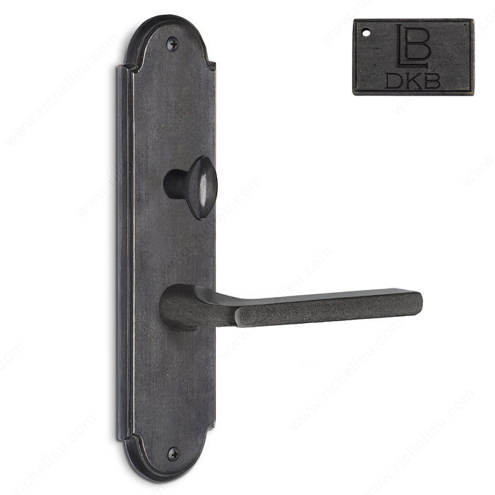 Left Mortise Escutcheon Full Dummy, Lever L2/L2 - Montana, Finish Dark Bronze