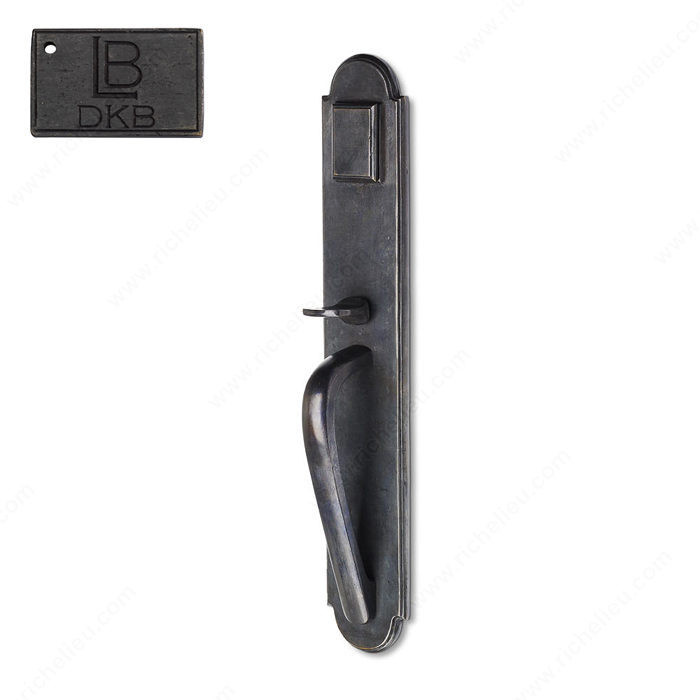 Left Mortise Handle Entry, Knob K4, 2.50 - Montana, Finish Dark Bronze