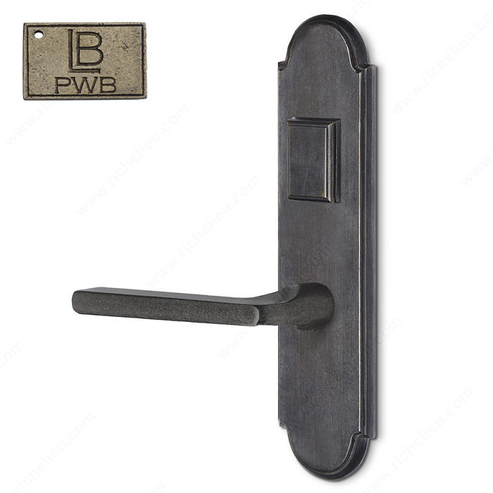 Left Mortise Handle Entry, Lever L2, 2.75 - Montana, Finish Pewter Bronze