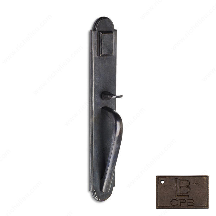Right Hand Reverse Mortise Handle Entry, Knob K4, 2.50 - Montana, Finish Copper Bronze