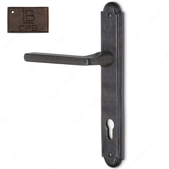 Left Hand Multipoint Entry, European Cylinder, Lever L2 - Montana, Finish Copper Bronze