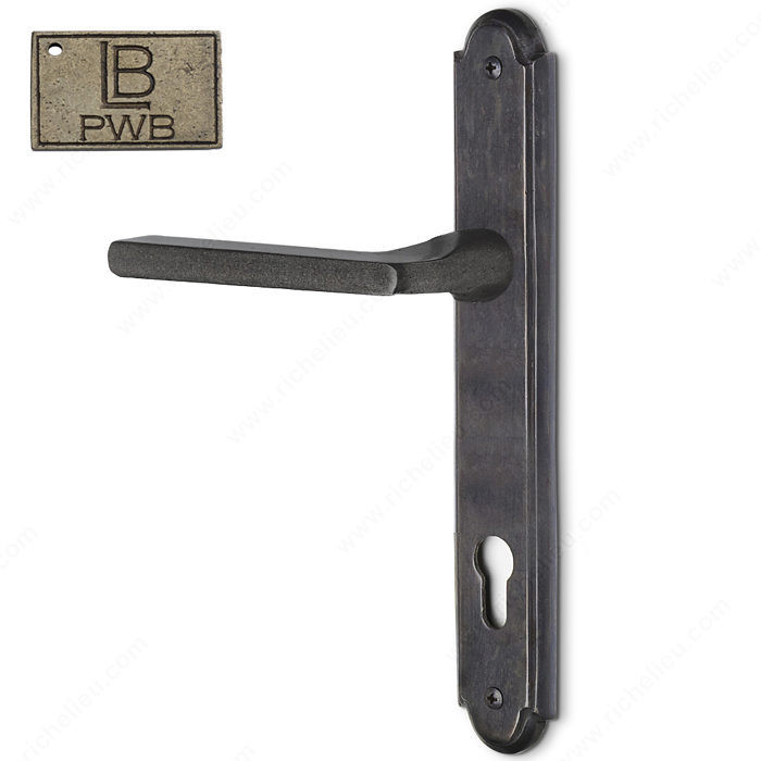 Left Hand Multipoint Entry, European Cylinder, Lever L2 - Montana, Finish Pewter Bronze