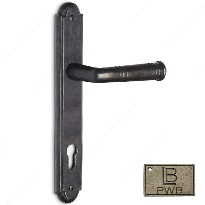 Right Hand Multipoint Entry, European Cylinder, Lever L3 - Montana, Finish Pewter Bronze