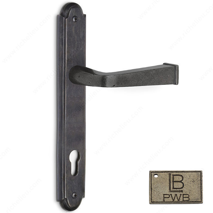 Right Hand Multipoint Entry, European Cylinder, Lever L4 - Montana, Finish Pewter Bronze