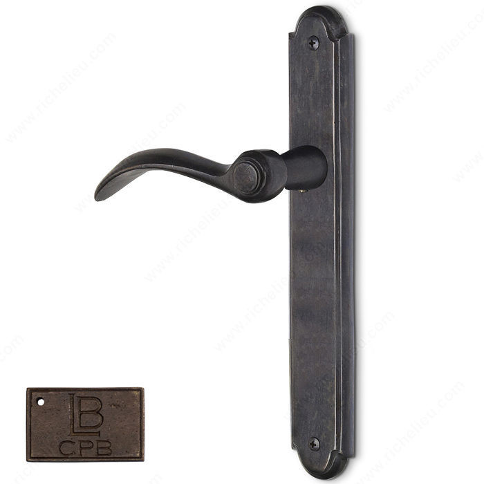 Left Hand Multipoint Full Dummy, European Cylinder, Lever L1 - Montana, Finish Copper Bronze