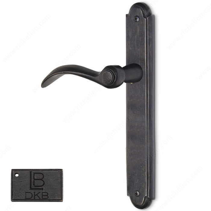 Left Hand Multipoint Full Dummy, European Cylinder, Lever L1 - Montana, Finish Dark Bronze