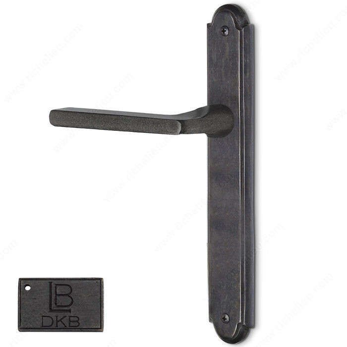 Left Hand Multipoint Full Dummy, European Cylinder, Lever L2 - Montana, Finish Dark Bronze