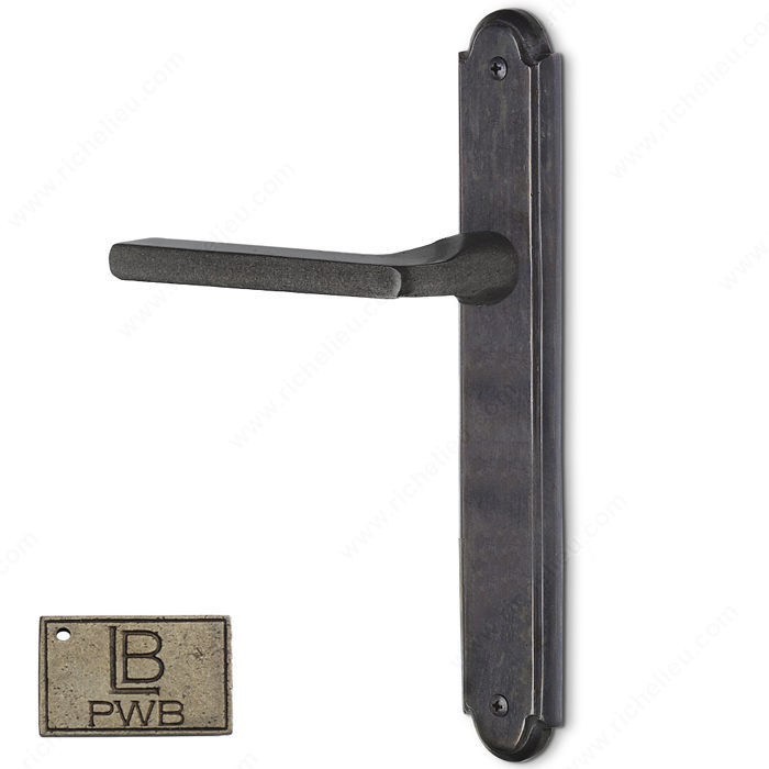 Left Hand Multipoint Full Dummy, European Cylinder, Lever L2 - Montana, Finish Pewter Bronze