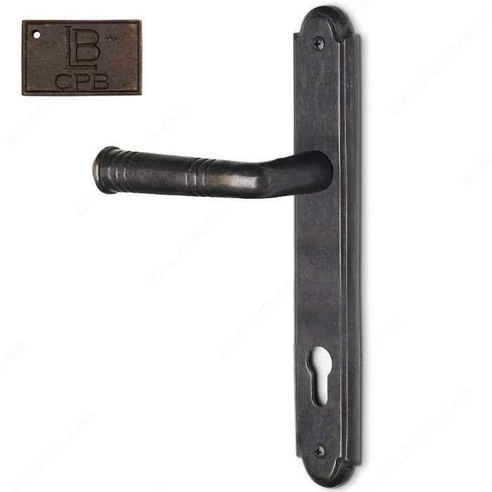 Left Hand Multipoint Patio Entry, European Cylinder, Lever L3 - Montana, Finish Copper Bronze