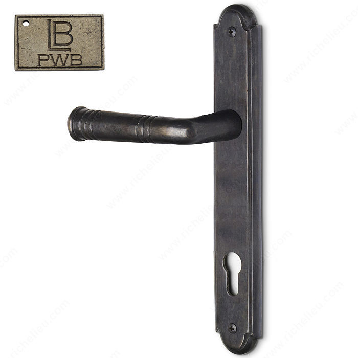 Left Hand Multipoint Patio Entry, European Cylinder, Lever L3 - Montana, Finish Pewter Bronze