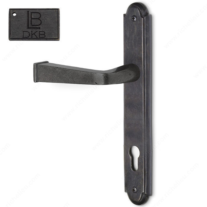 Left Hand Multipoint Patio Entry, European Cylinder, Lever L4 - Montana, Finish Dark Bronze