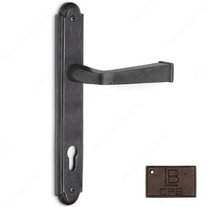 Right Hand Multipoint Patio Entry, European Cylinder, Lever L4 - Montana, Finish Copper Bronze