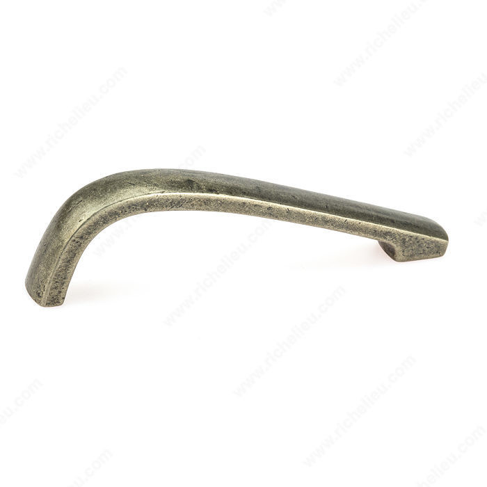 Traditional Bronze Pull - MT, Center to Center 3 3/4 in, Finish Pewter Bronze, Projection - Overall Dimensions 35 mm