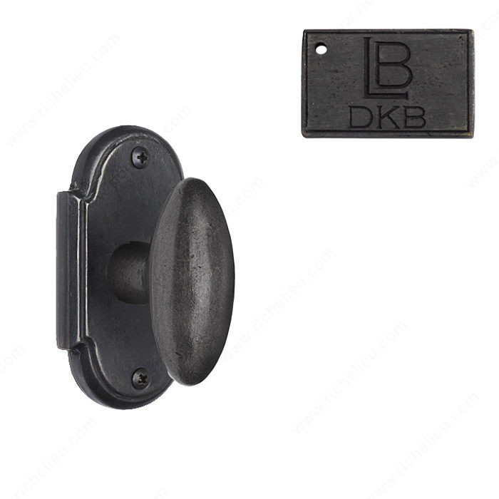 Rosette Passage Set, Knob K1, 2.75 - Montana, Finish Dark Bronze