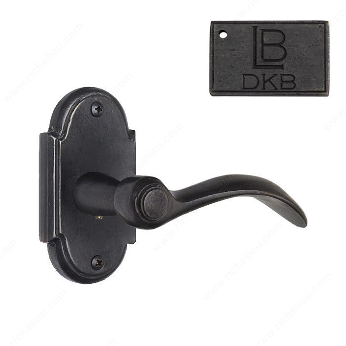 Rosette Passage Set, Lever L1, 2.75 - Montana, Finish Dark Bronze