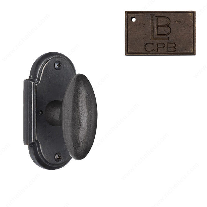 Rosette Privacy Set, Knob K1, 2.38 - Montana, Finish Copper Bronze
