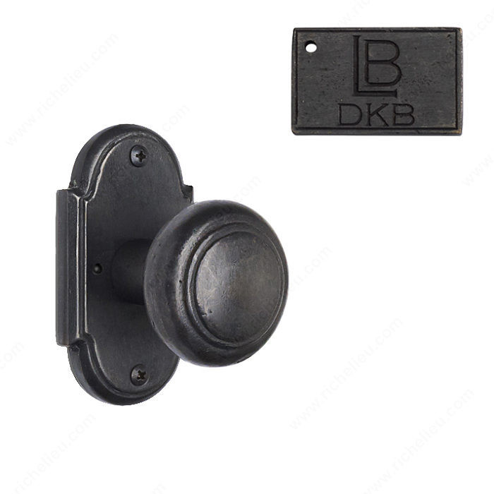 Rosette Privacy Set, Knob K3, 2.38 - Montana, Finish Dark Bronze