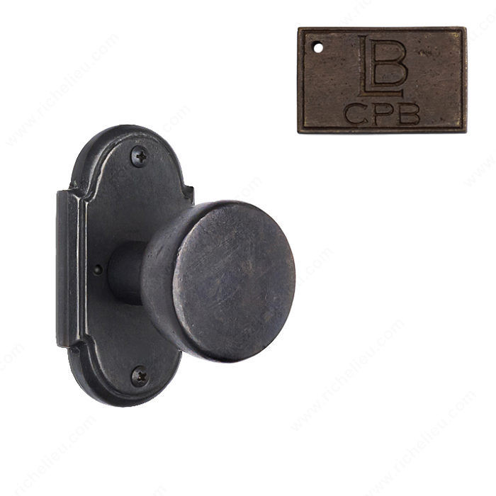 Rosette Privacy Set, Knob K2, 2.75 - Montana, Finish Copper Bronze