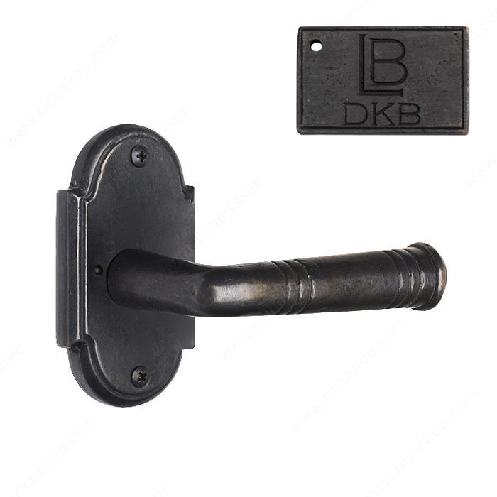 Rosette Privacy Set, Lever L3, 2.75 - Montana, Finish Dark Bronze