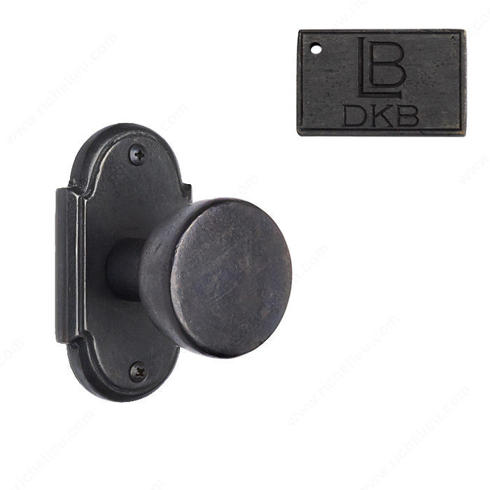 Rosette Single Dummy Set, Knob K2 - Montana, Finish Dark Bronze