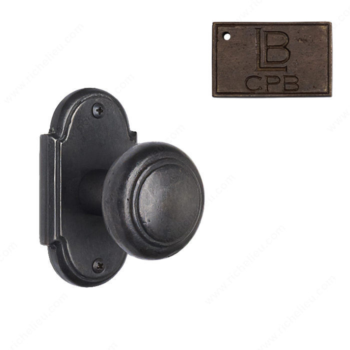 Rosette Single Dummy Set, Knob K3 - Montana, Finish Copper Bronze