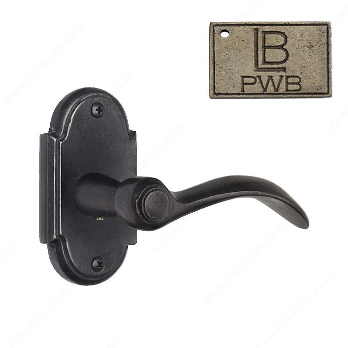 Right Rosette Single Dummy Set, Lever L1 - Montana, Finish Pewter Bronze