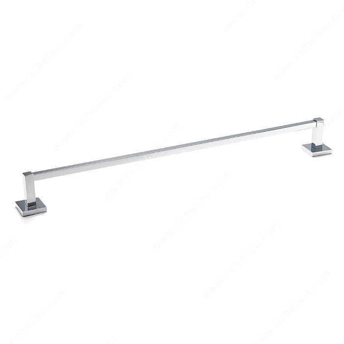 Towel Bar - Palisades Collection, Length - Overall Dimensions 630 mm, Finish Chrome, Center-to-Center 584 mm