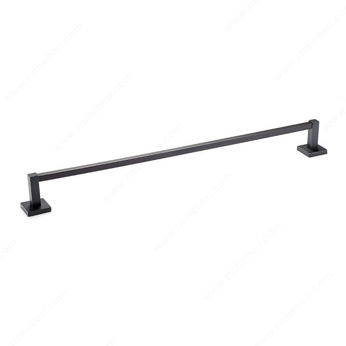 Towel Bar - Palisades Collection, Length - Overall Dimensions 630 mm, Finish Brushed Oil-Rubbed Bronze, Center-to-Center 584 mm
