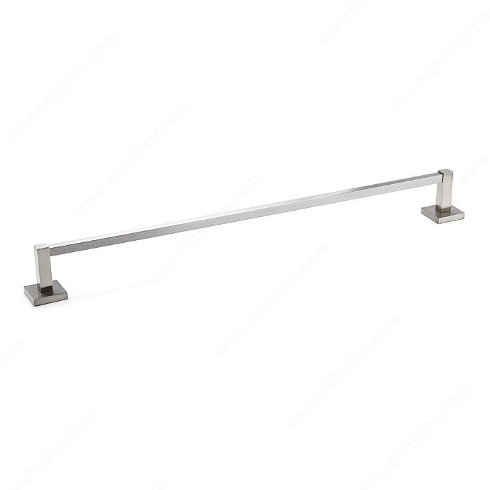 Towel Bar - Palisades Collection, Length - Overall Dimensions 630 mm, Finish Brushed Nickel, Center-to-Center 584 mm
